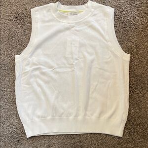 Free Assembly White Sleeveless Top